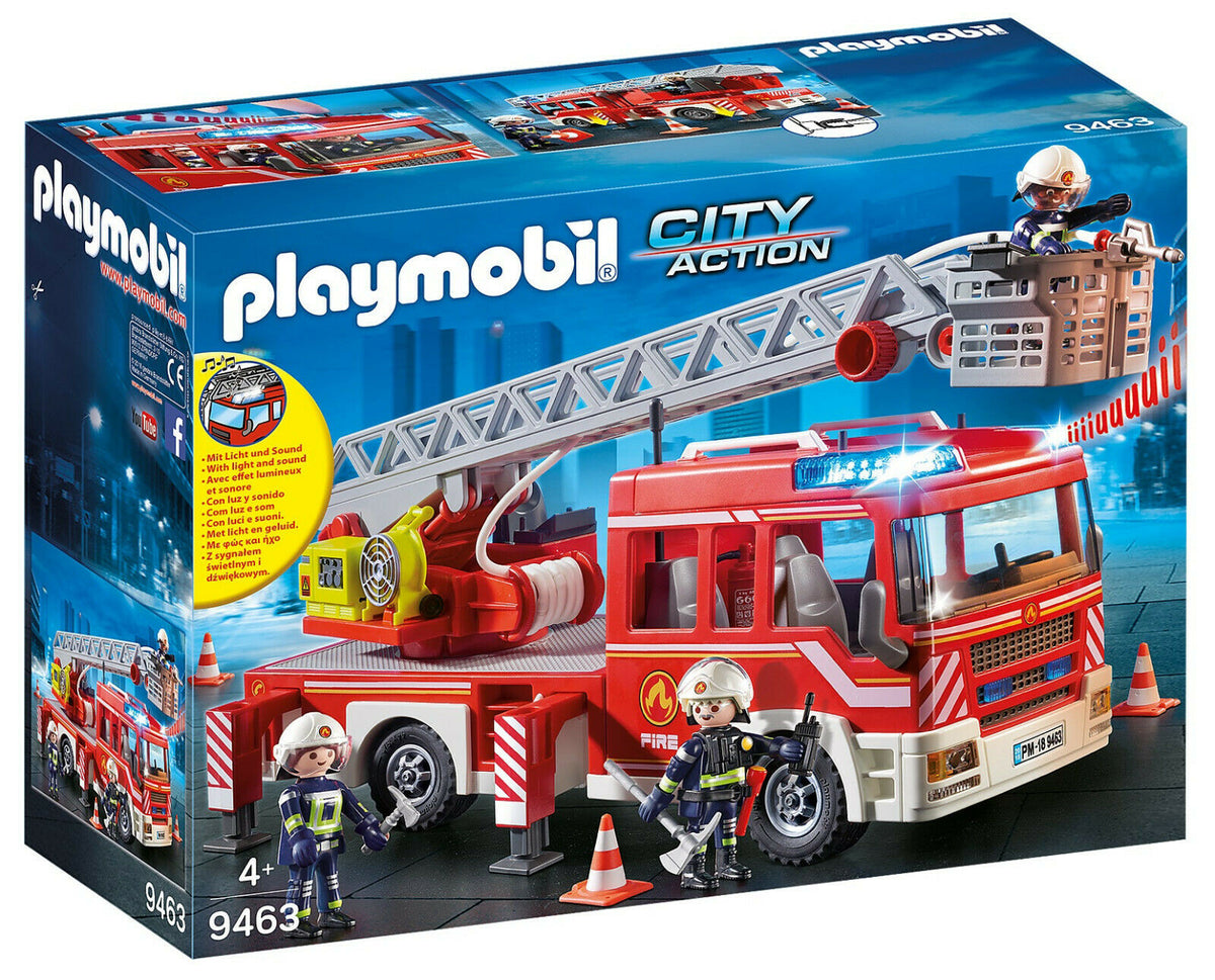 PLAYMOBIL 9463 Brandweerauto met Ladder