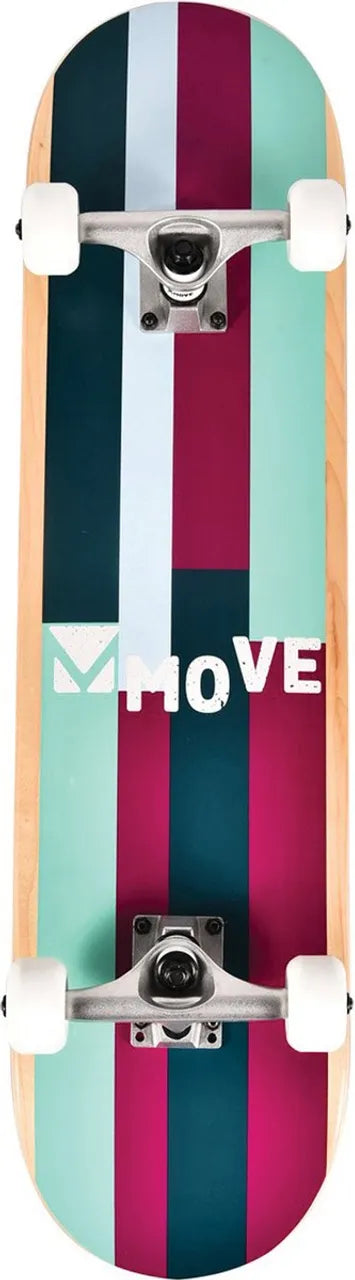 Move Skateboard Stripes Purple 31 inch