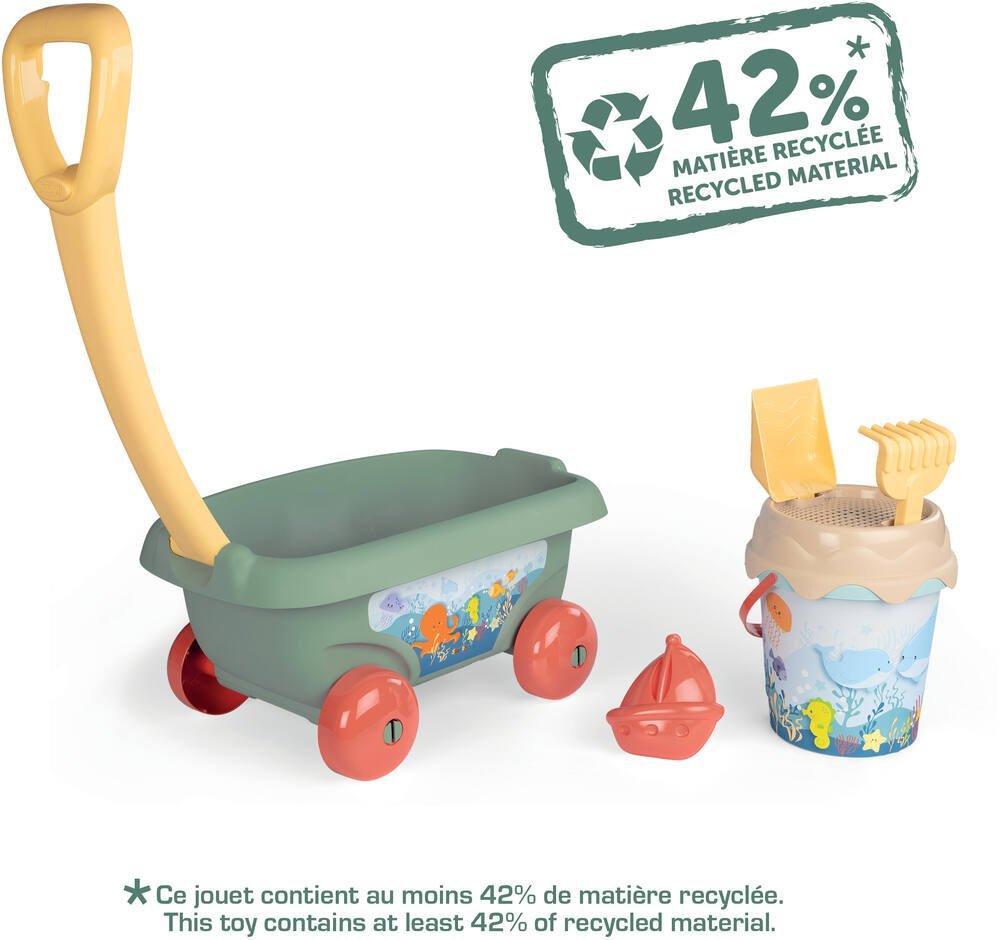 Smoby Life Beach Cart with Bucket Set