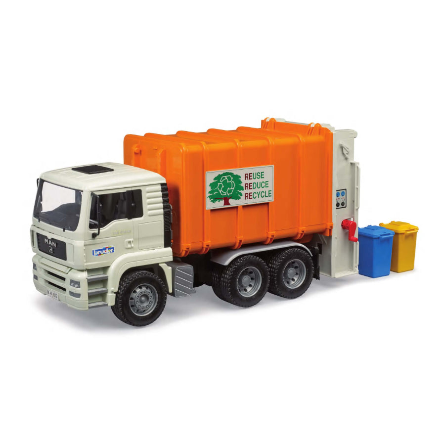 Bruder 02772 MAN TGA Vuilniswagen + 2 Containers