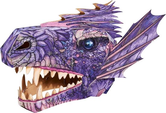 Papieren Draak Masker 55 cm