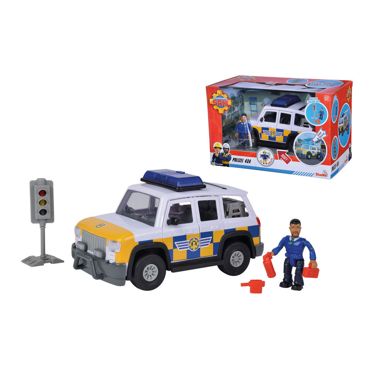 Fireman Sam Police Car 4x4 with Figure