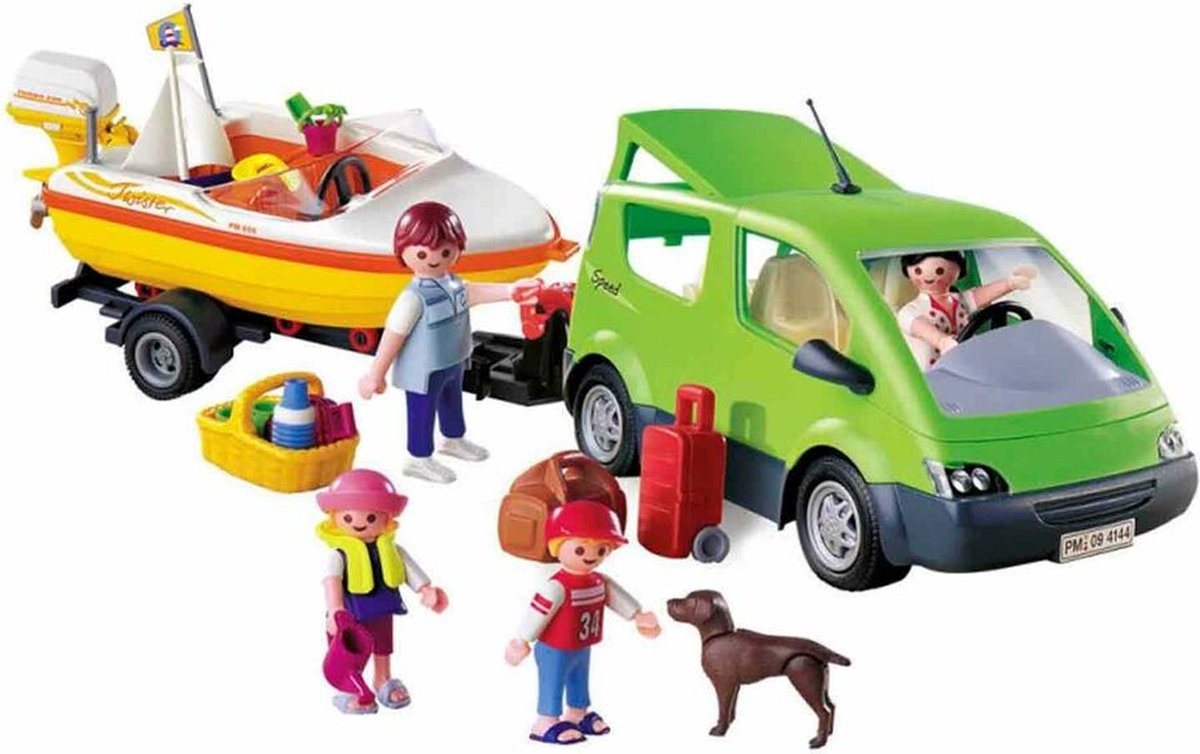 Playmobil Family Van with Boat and Trailer 4144