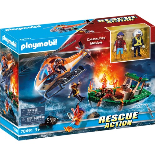Playmobil Rescue Action Coastal Fire Mission 70491