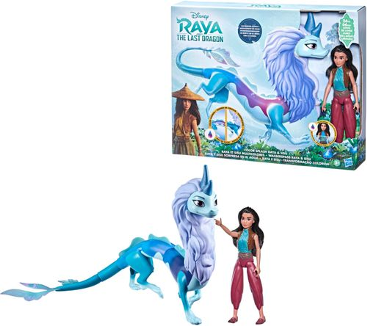 Disney Raya and the Last Dragon Raya & Sisu Color Change Dolls