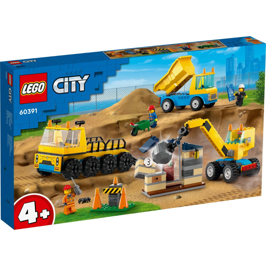 LEGO City 60391 Bouwvoertuigen en Sloopkraan