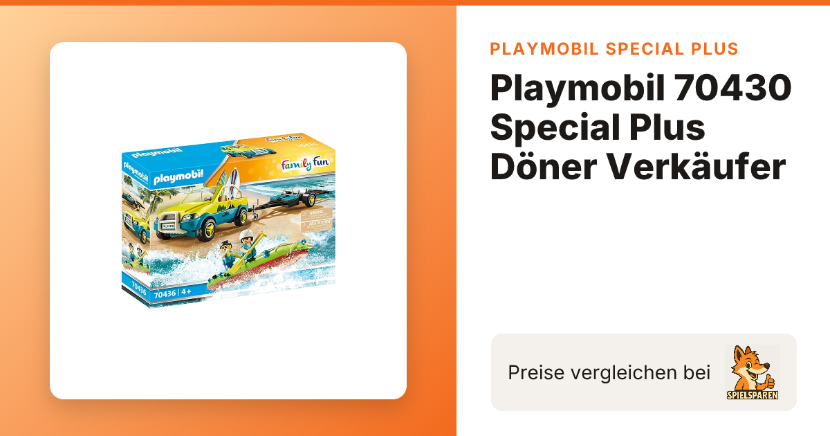PLAYMOBIL 70430 Dönerverkoper met Grill