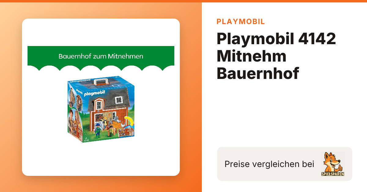 PLAYMOBIL 4142 Meeneemboerderij
