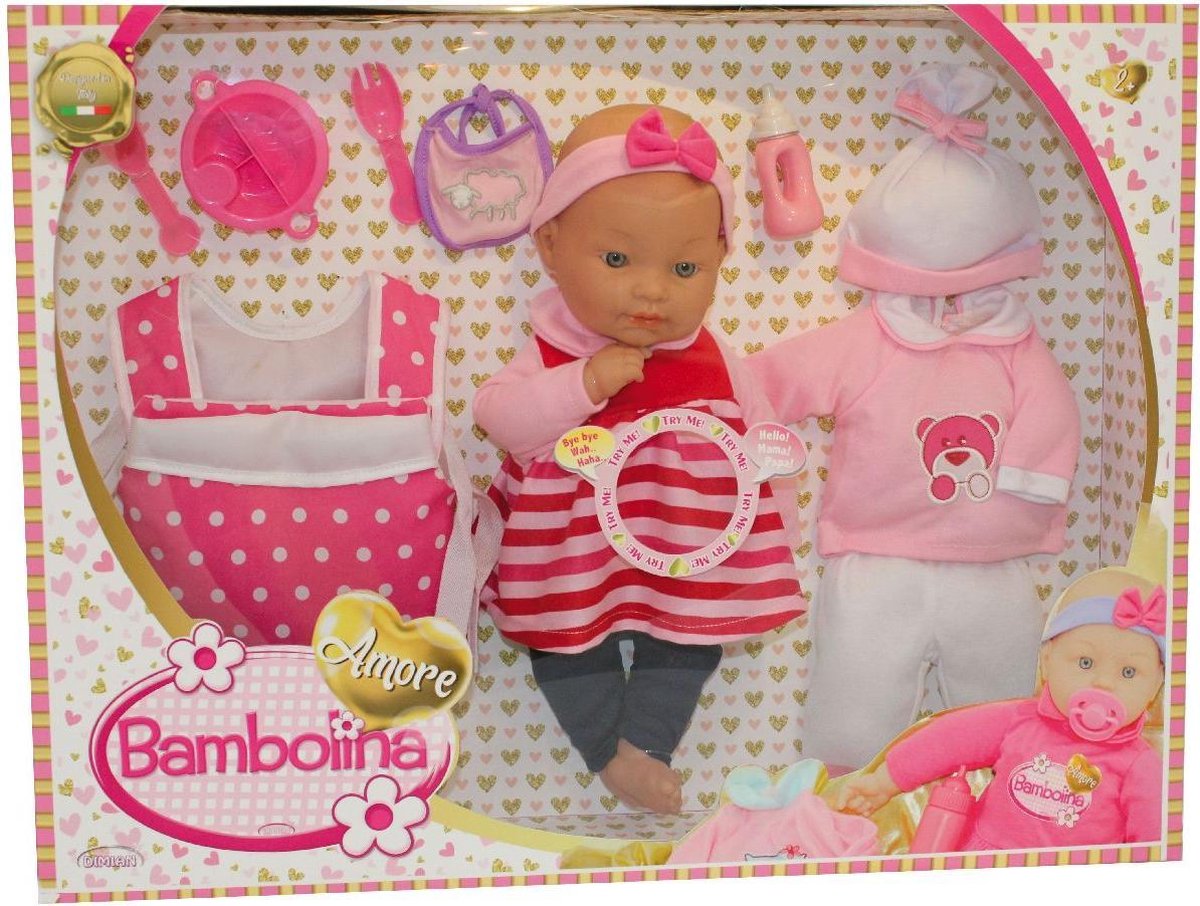 Amore Soft Body Baby Doll with Sounds 40 cm
