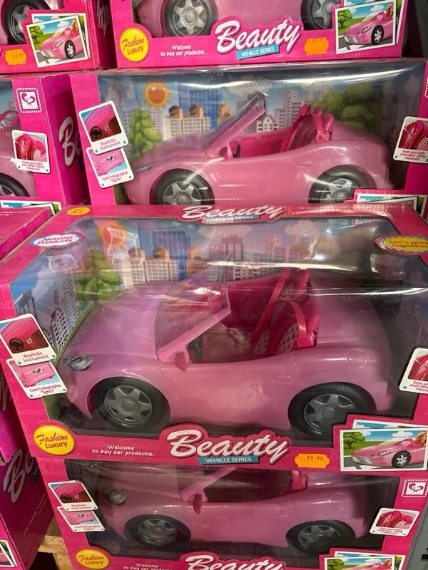 Convertible Car Barbie Doll Size