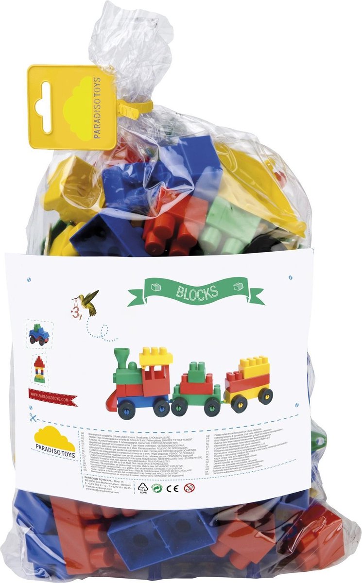 Ensemble de 100 blocs de construction Paradiso Toys