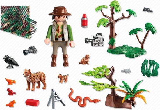 Playmobil Wild Life: Lynx Family with Cameraman 5561