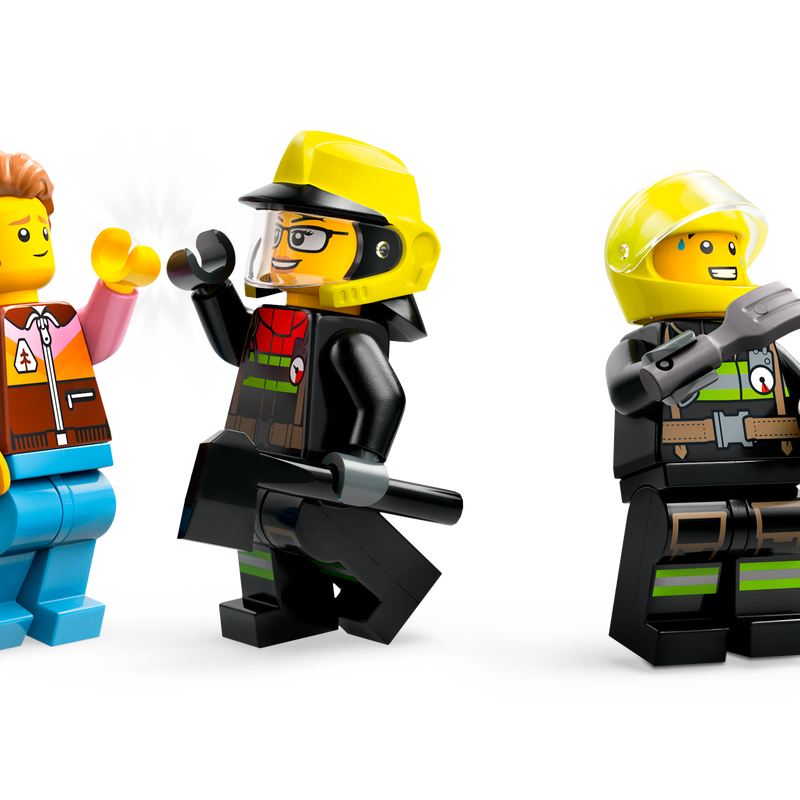 Camion de pompiers LEGO 4x4 avec bateau de sauvetage 60412