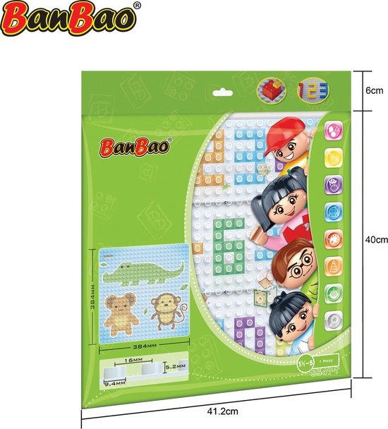 BanBao Young Ones Transparent Baseplate 38 x 38 cm 6547-t
