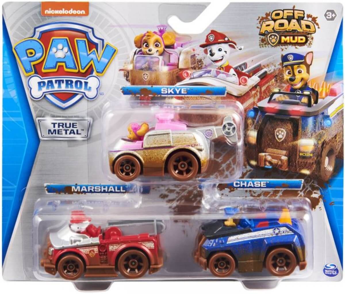 PAW Patrol True Metal Off-Road Mud 3-Pack