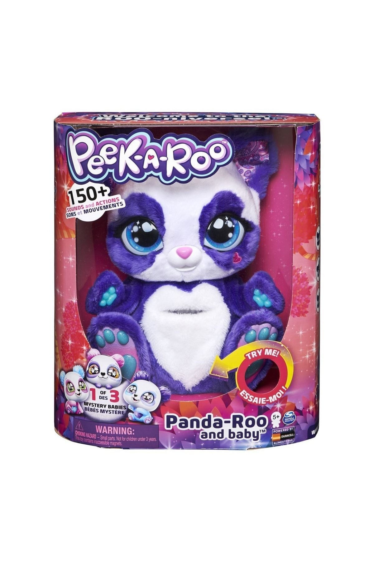 Peek-A-Roo Interactive Panda-Roo and Baby Plush Toy