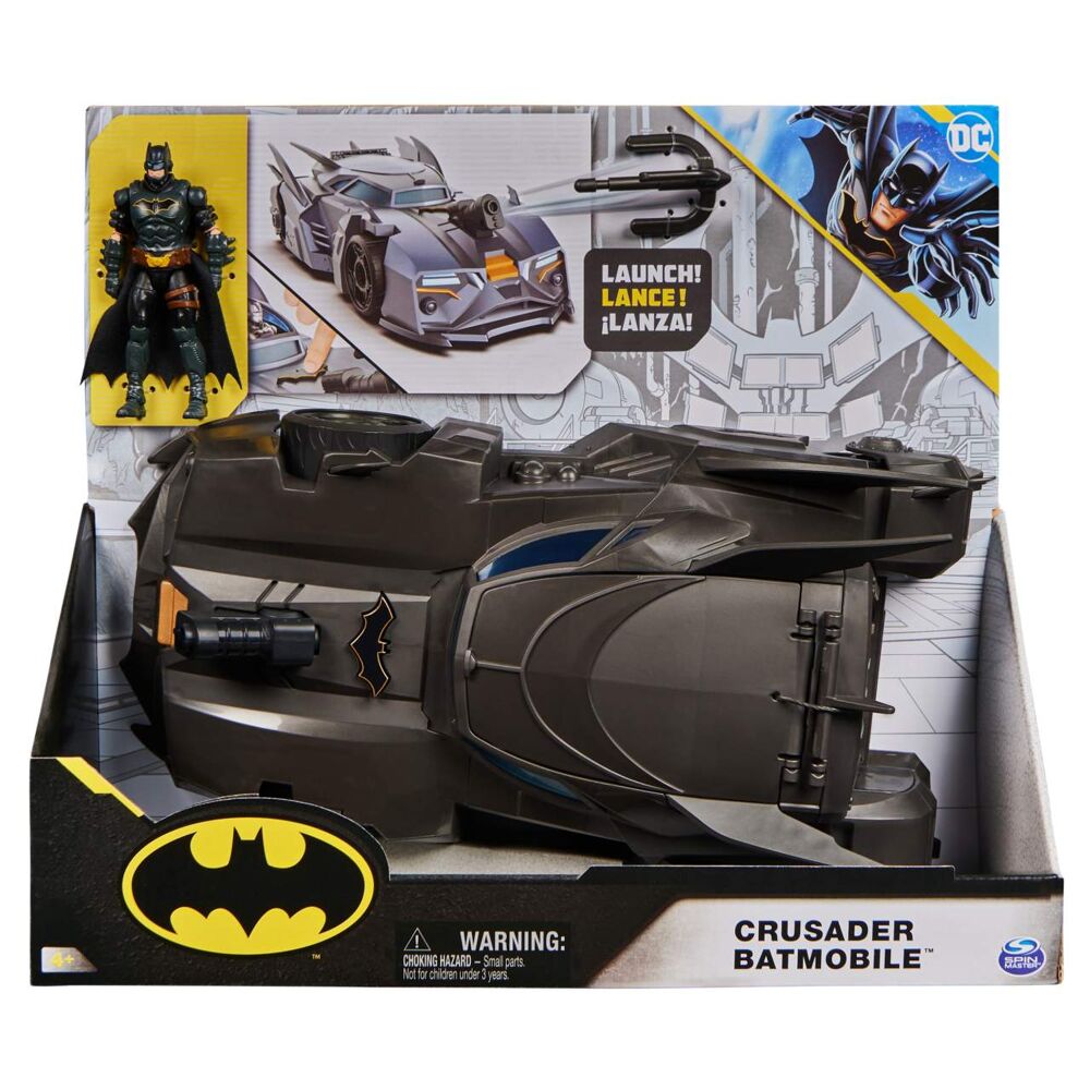 DC Comics Crusader Batmobile Playset with Exclusive 4-inch Batman Figure