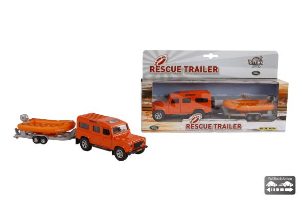 Land Rover with Rescue Boat