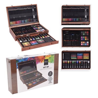 112-Piece Artist Painting Set in Wooden Box