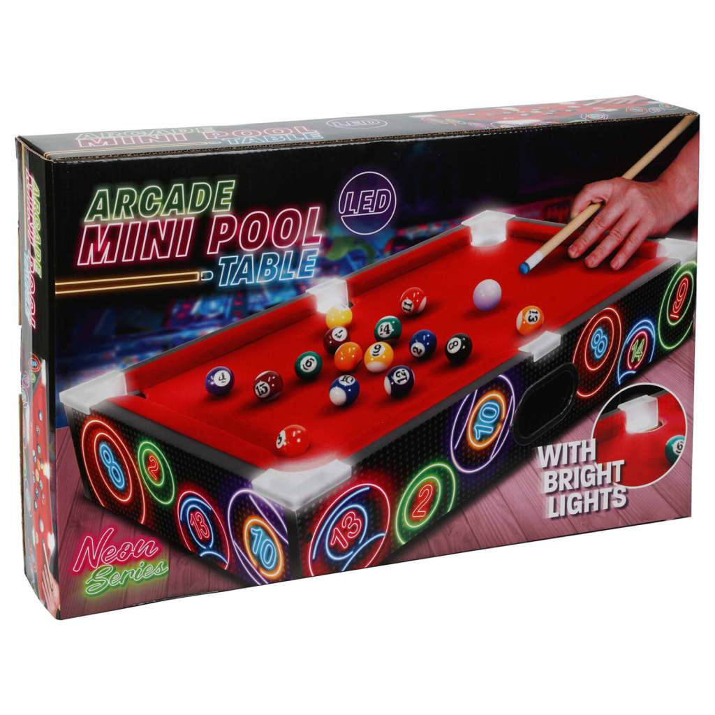 Mini Pool Table with LED Lights