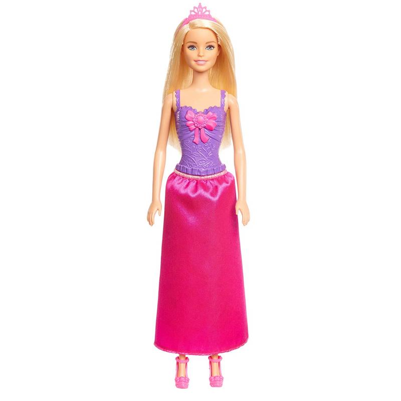 Barbie Princess Doll with Blonde Hair and Purple Dress - Mattel