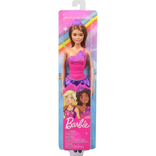Barbie Prinsessenpop met Bruin Haar en Paarse Jurk - Mattel