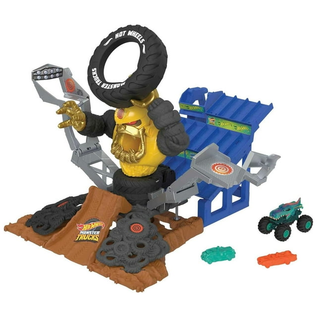 Monster Trucks Hot Wheels Arena Smashers : Mega-Wrex contre Crushzilla – Mattel