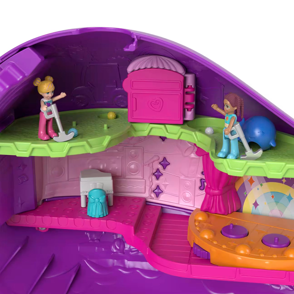 Polly Pocket Sparkle Cove Adventure Narwhal Adventurer Boot Speelset - Mattel