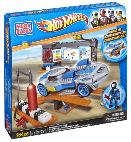 Mega Bloks Hot Wheels Speed Race Pit Stop