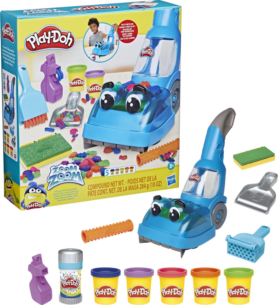 Play-Doh Zoom Zoom Stofzuig- en Opruimset - Hasbro
