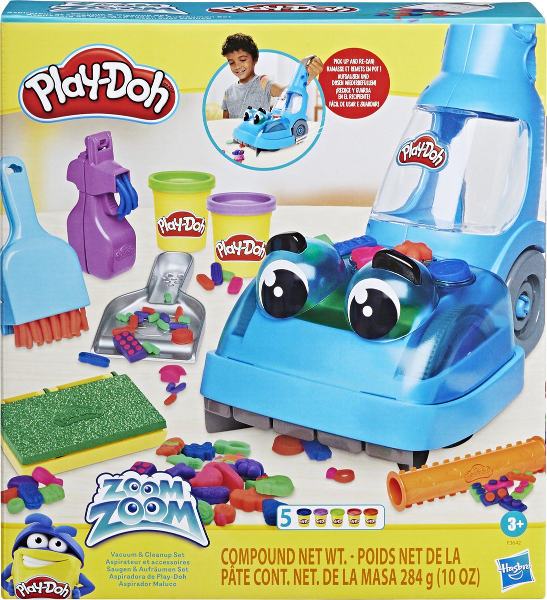 Play-Doh Zoom Zoom Stofzuig- en Opruimset - Hasbro