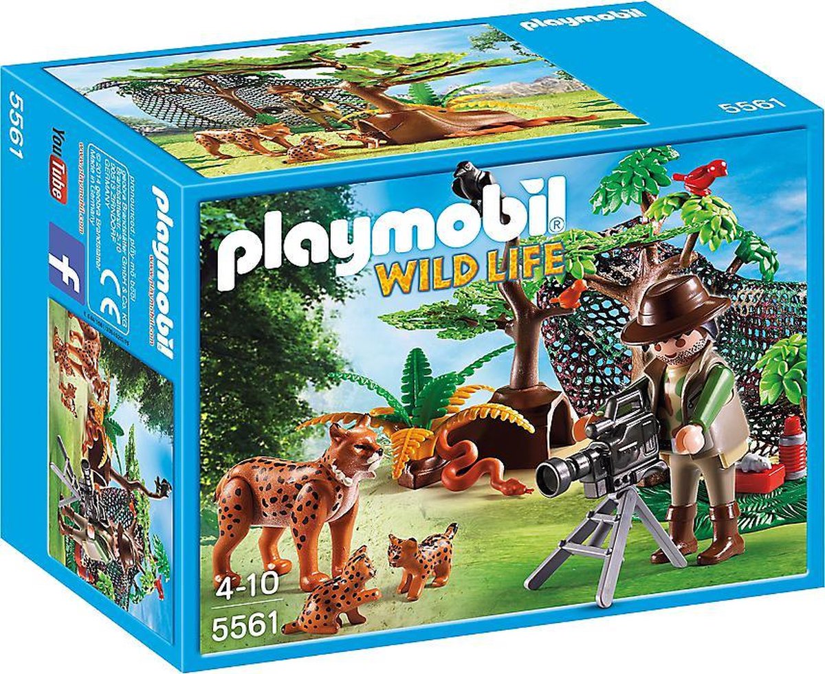 Playmobil Wild Life: Lynx Family with Cameraman 5561