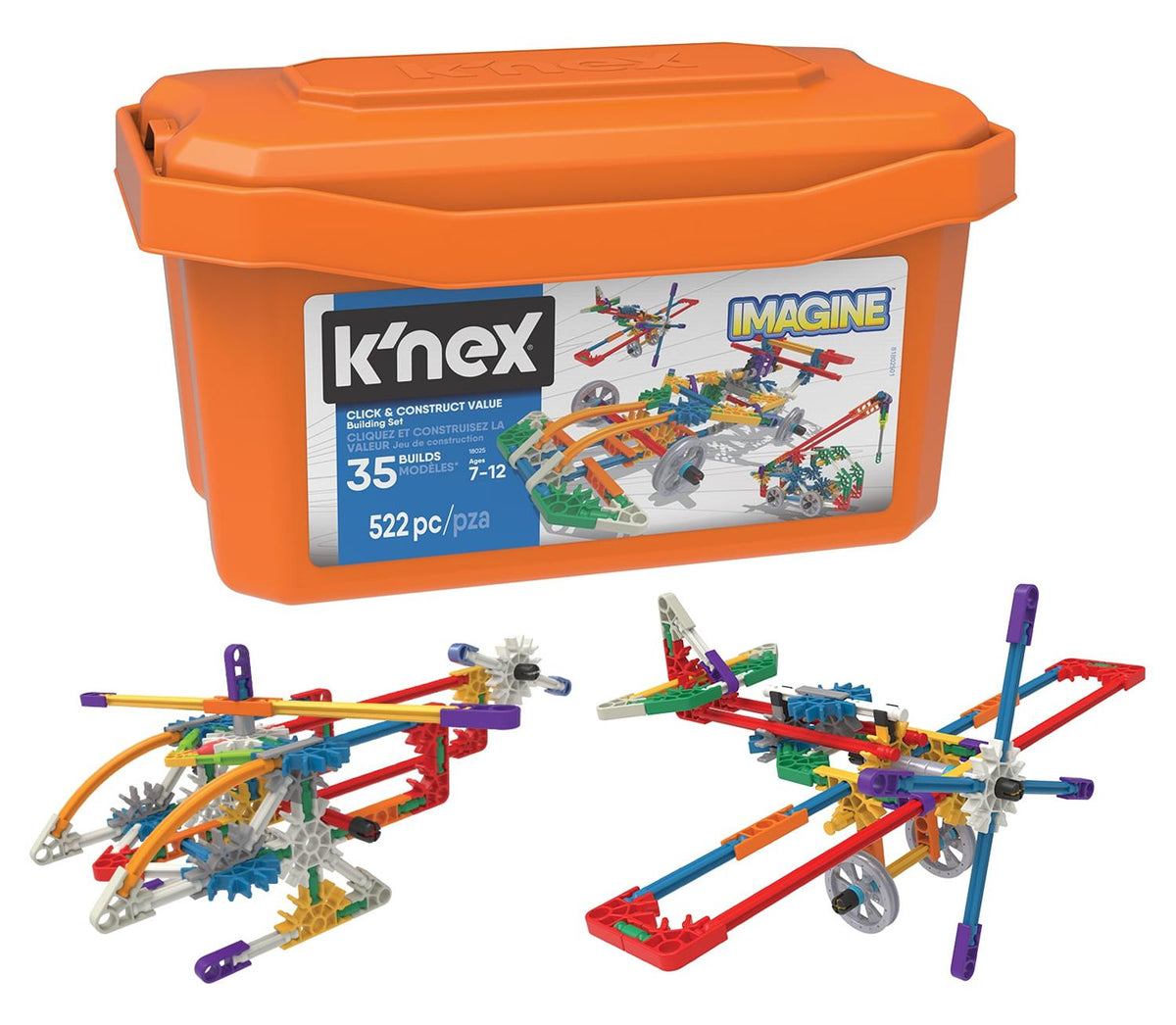 K'NEX Click & Construct Value Building Set 522 Stuks