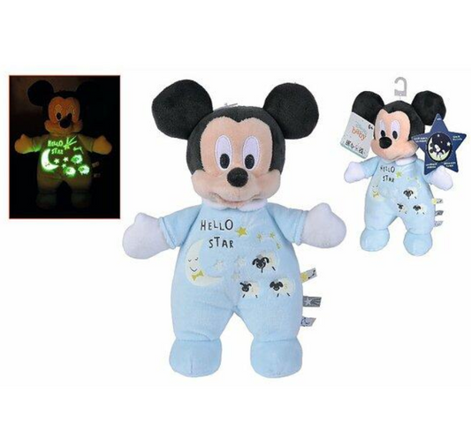 Disney Mickey Starry Night Glow-in-the-Dark Knuffel 25 cm