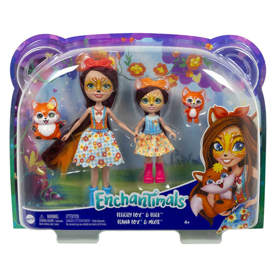 Enchantimals Felicity Fox & Flick Feana Fox Dolls - Mattel