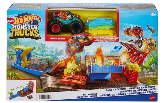 Hot Wheels Monster Trucks Blast Station Playset - Mattel