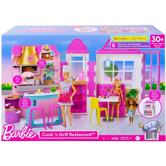 Barbie Cook 'n Grill Restaurant Playset - Mattel