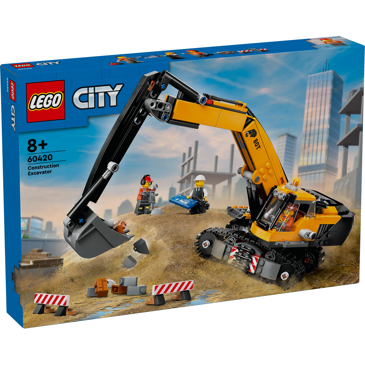 LEGO City 60420 Gele Bouwgraafmachine