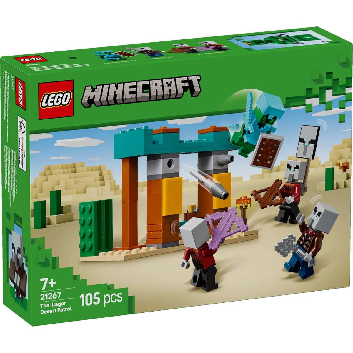 LEGO Minecraft 21267 Illagers in de Woestijn