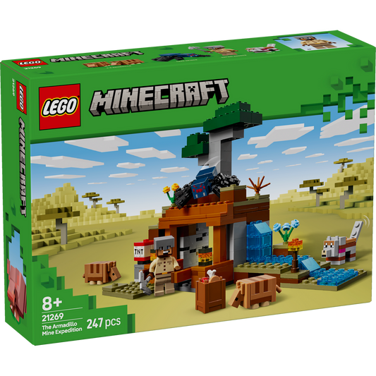 LEGO Minecraft 21269 De Gordeldieren bij de Mijn