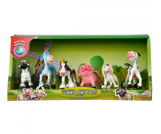 Simba Funny Farm Animals 6-delig