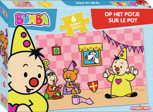 Bumba Puzzel Op het Potje - 6 Stukjes