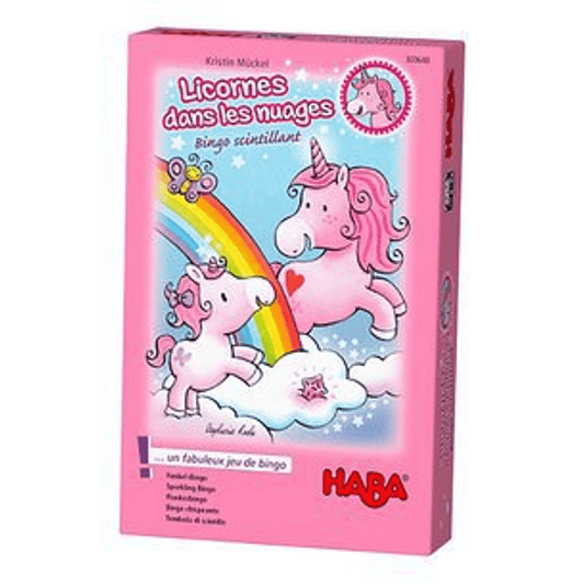 HABA Licornes dans les nuages – Bingo scintillant