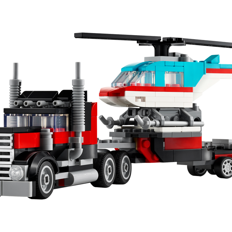 LEGO Creator Platte vrachtwagen met helikopter 31146