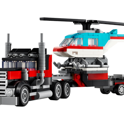 LEGO Creator Platte vrachtwagen met helikopter 31146