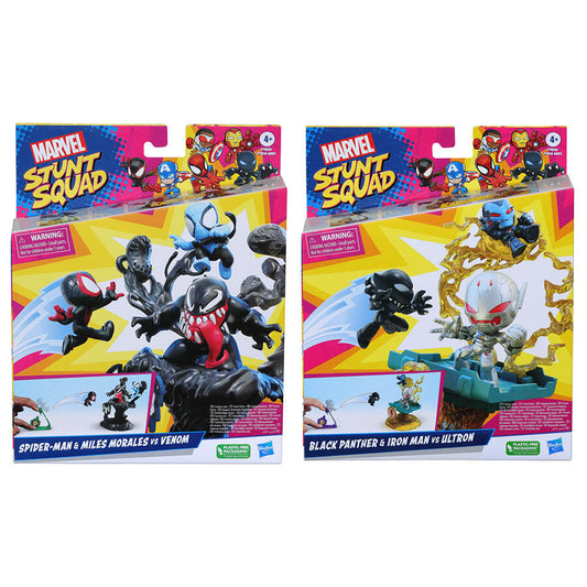 Marvel Stunt Squad Villain Knockdown - Iron Man & Black Panther vs. Ultron