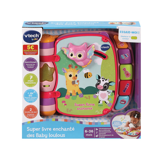 VTech Baby Super Betoverend Boek Roze