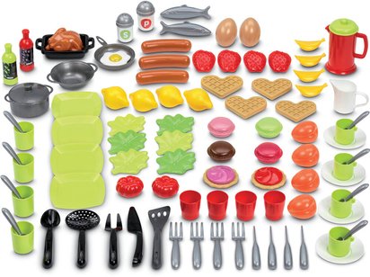 Ecoiffier 100% Chef Dinette Box – 100 Pieces