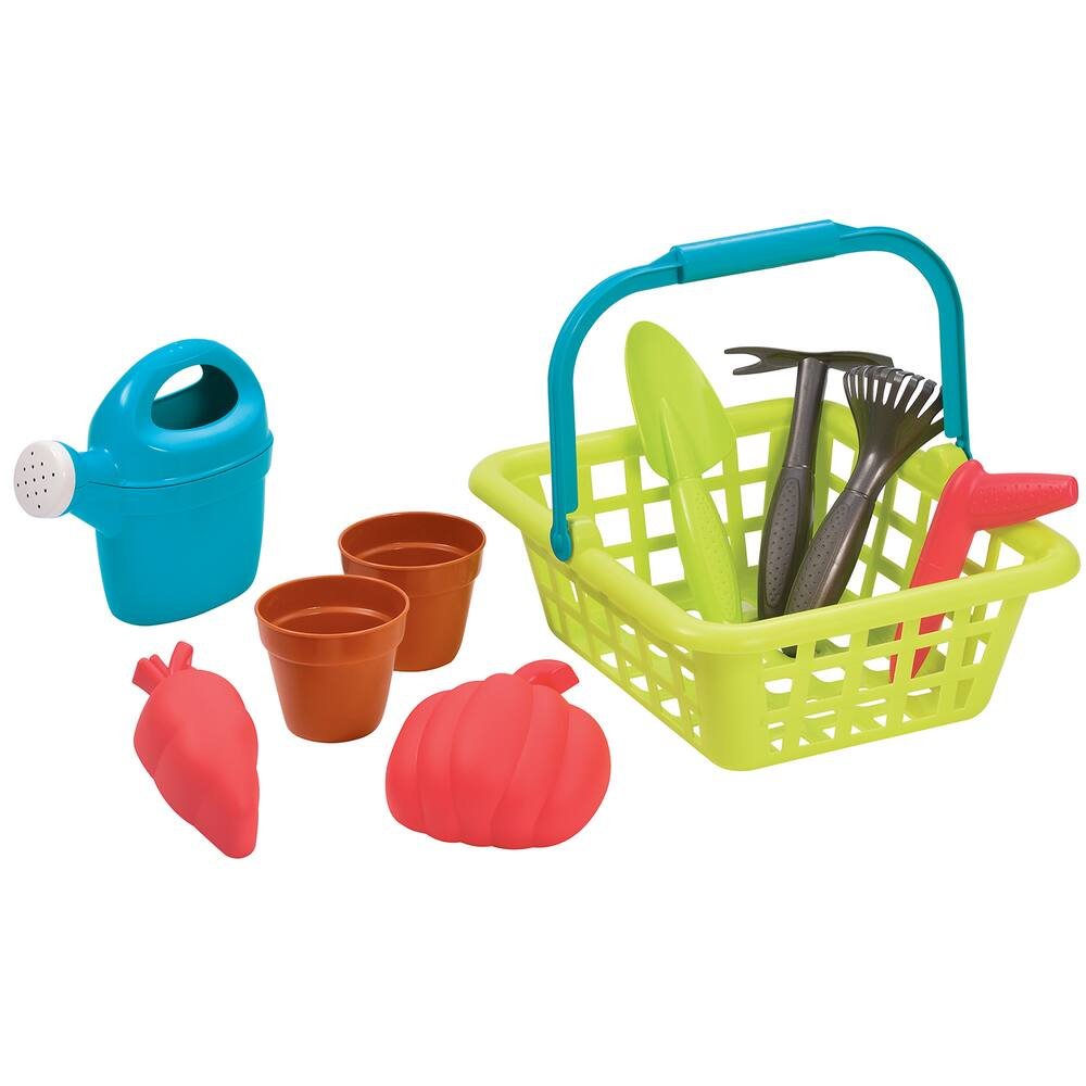Ecoiffier Garden Basket with Tools