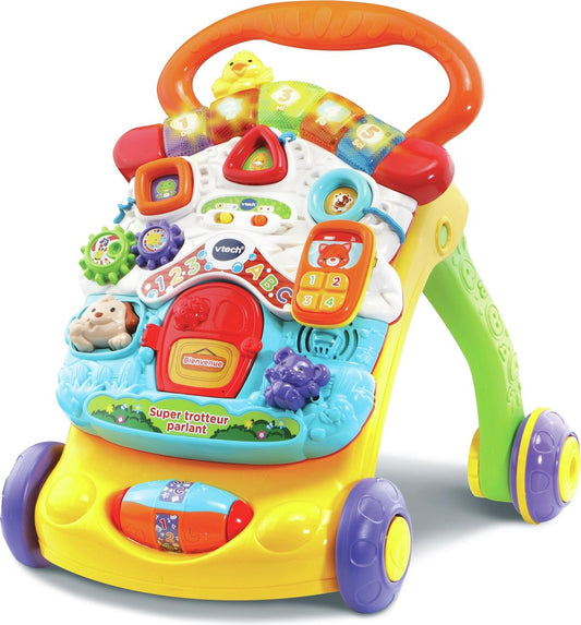 VTech Super Trotteur Parlant 2 en 1 Orange FR